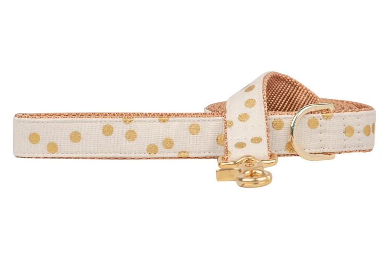 multi-functional pet carrier-Ivory Party Dot Dog Leash