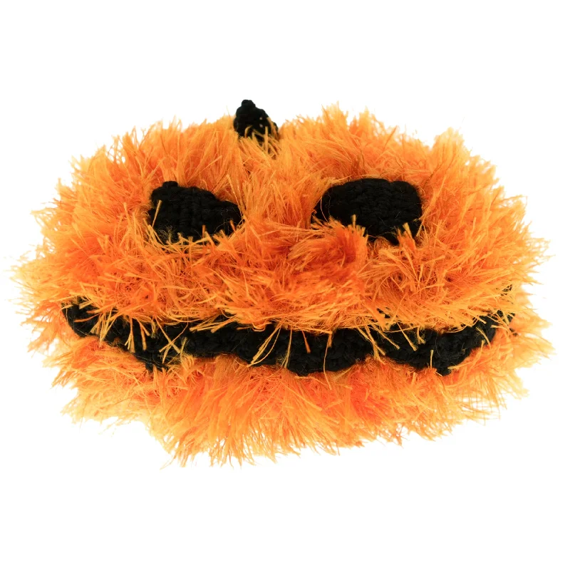 heated dog house-Jack-O-Lantern - Handmade Squeaky Dog Toy