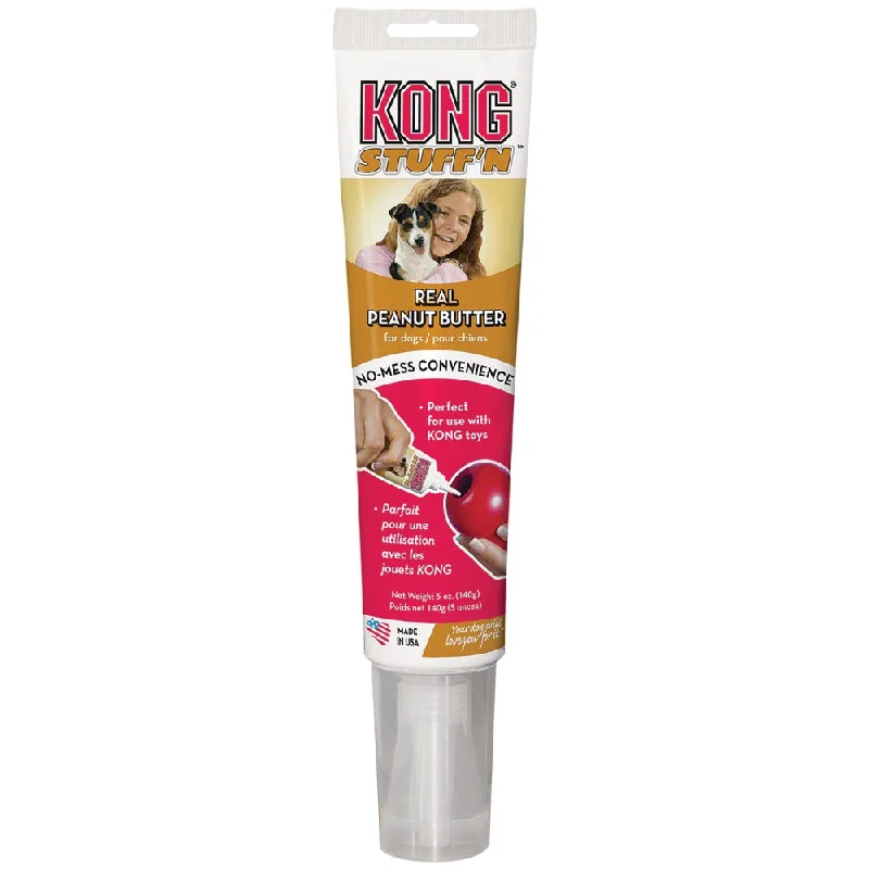 hamster bedding material-KONG Stuff'N Real Peanut Butter Dog Treat Tube