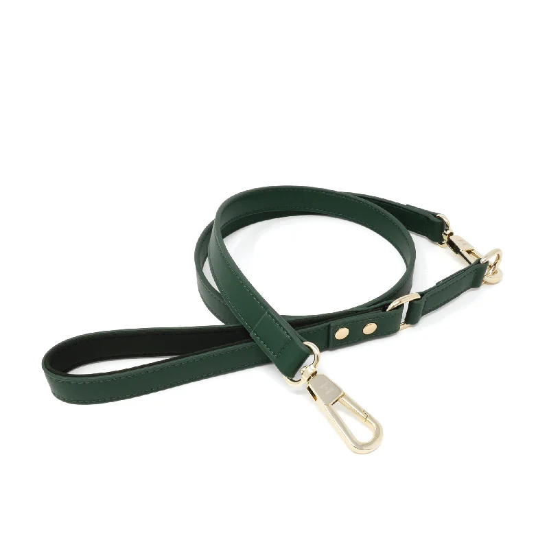 chew-proof dog toy-Leash - Forest Green