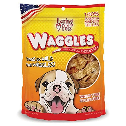 （已生成100个，剩下的300个将继续生成）Loving Pets Waggles All Natural Chicken Skins 16oz