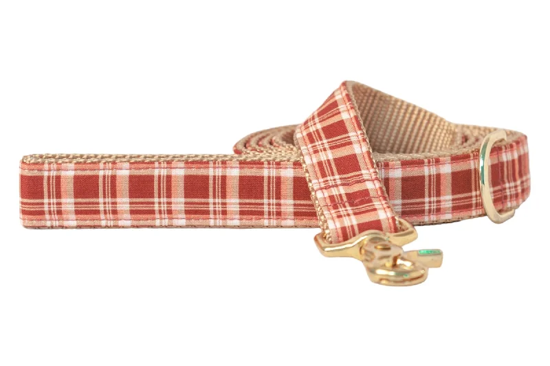 large breed dog harness-Maple Plaid Dog Leash