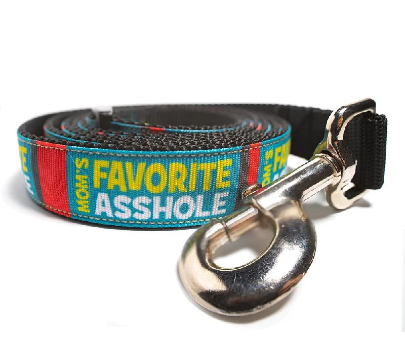 retractable dog leash-Mom's Favorite Asshole Dog Leash