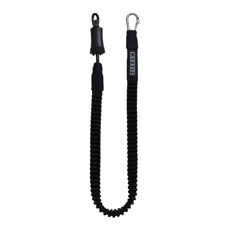 portable dog playpen-Mystic Kite Safety Leash Long-Black/Grey