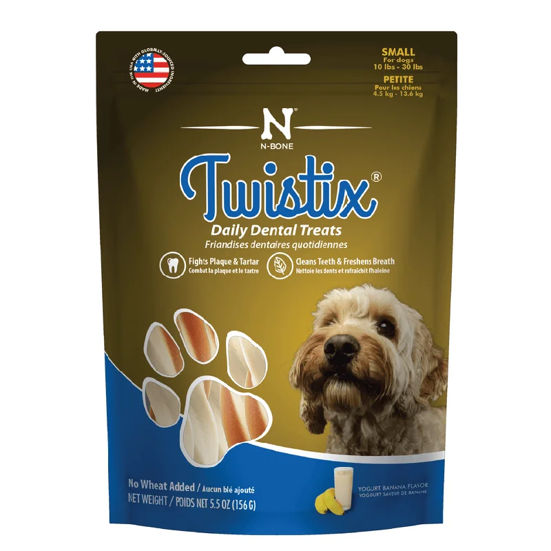 large-capacity cat litter box-N-Bone® Twistix® Dental Treats Yogurt Banana Flavor