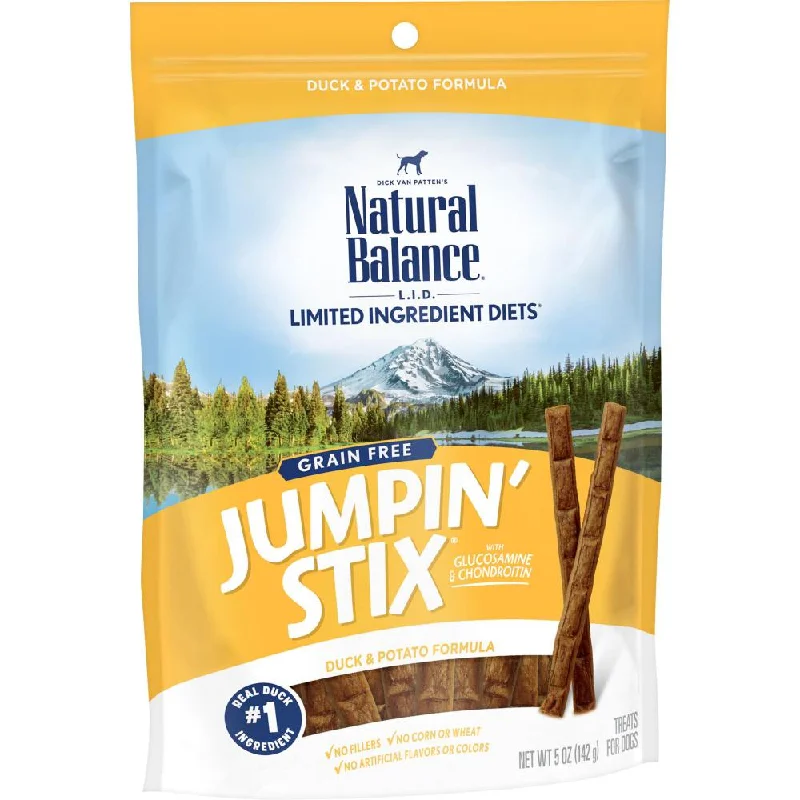 cat scratching post-Natural Balance L.I.T. Limited Ingredient Treats Jumpin' Stix Duck & Potato Formula Dog Treats