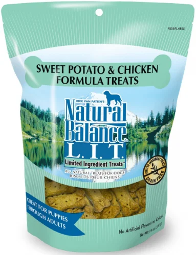 personalized pet collar-Natural Balance L.I.T. Limited Ingredient Treats Sweet Potato and Chicken Formula Dog Treats