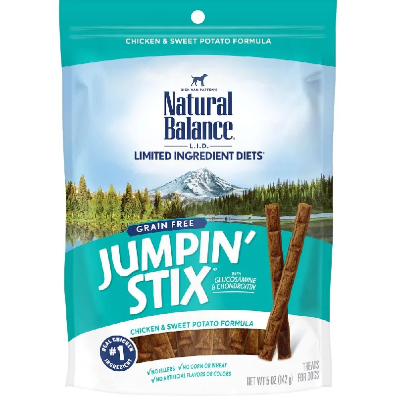 anti-bark dog collar-Natural Balance Limited Ingredient Jumpin Stix Chicken & Sweet Potato Formula Dog Treats