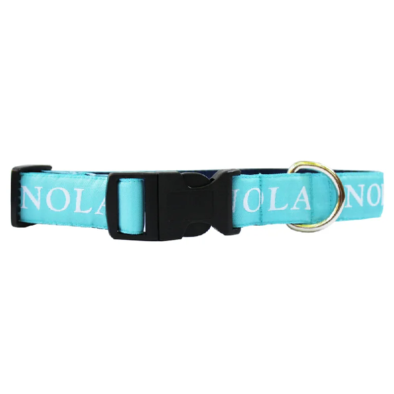 hamster maze habitat-Caribbean Blue NOLA Dog Collar