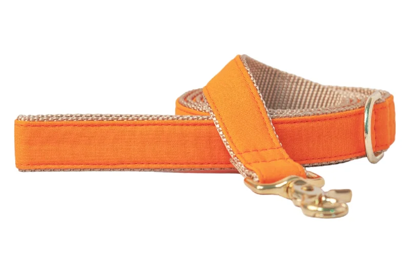 spill-proof pet travel bowl-Orange Dog Leash