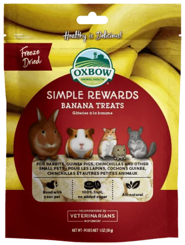 smart dog door-Oxbow Simple Rewards Banana Treats (1-oz)