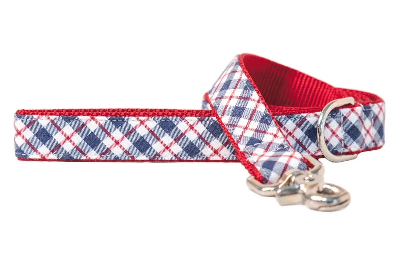 dog training clicker-Palmetto Plaid Dog Leash