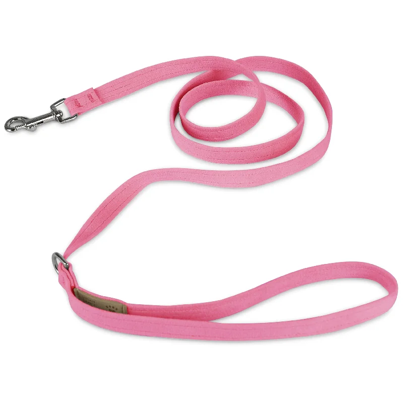 waterproof pet booties-Perfect Pink Solid Leash