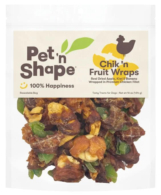 elevated dog feeding station-Pet n Shape Chik 'n Fruit Wraps, 16 oz