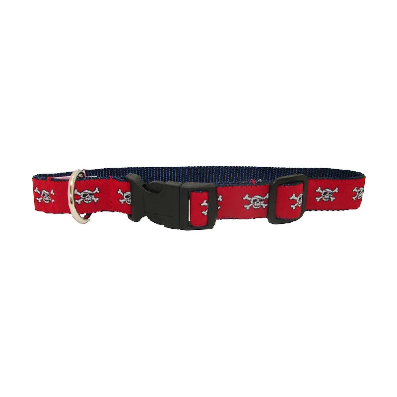 large dog food storage-Cayenne Red Pirates Alley Dog Collar