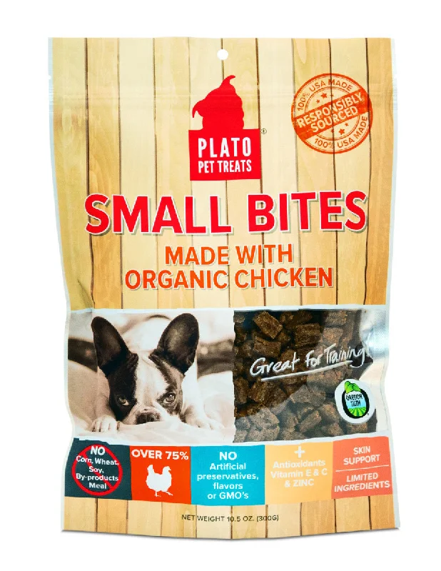 indoor rabbit hutch-Plato Small Bites with Organic Chicken 4oz