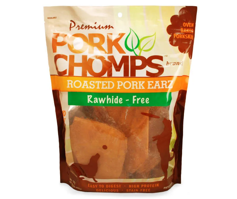 interactive cat toy-Premium Pork Chomps Premium Roasted Pork Ears Dog Treats