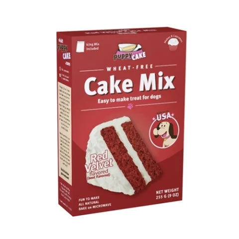 vet-approved dog chew-Puppy Cake Mix Red Velvet