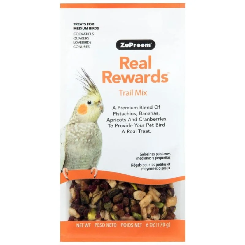 orthopedic cat bed-REAL REWARDS TRAIL MIX MEDIUM BIRD TREATS