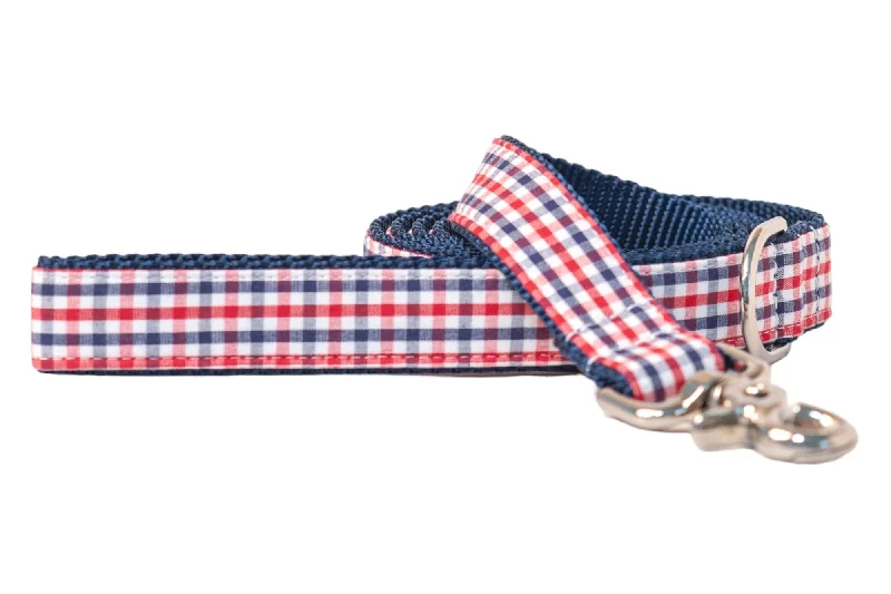 （已生成100个，剩下的300个将继续生成）Red, White and Blue Gingham Dog Leash