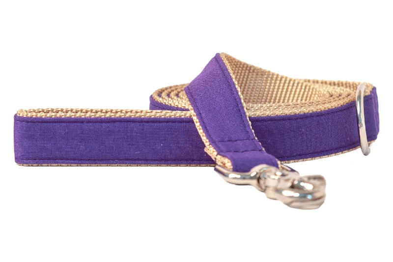 noise-canceling dog headphones-Royal Purple Dog Leash