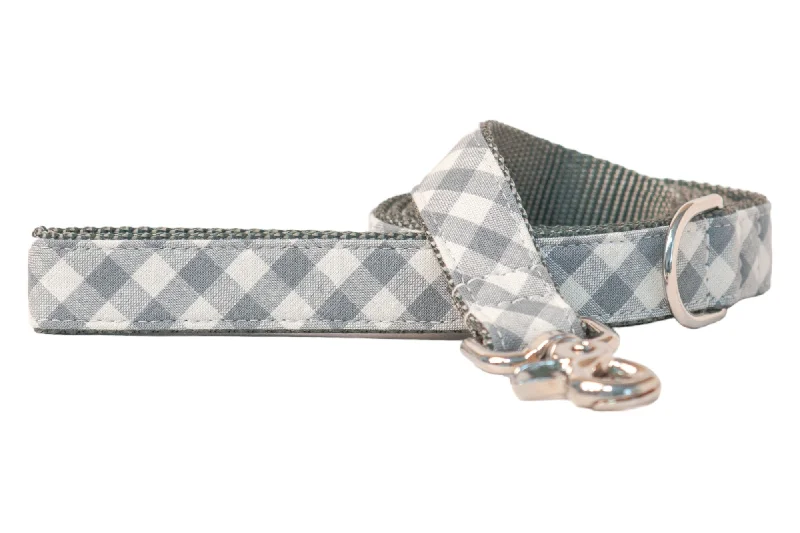 easy-to-clean reptile tank-Sea Glass Plaid Dog Leash