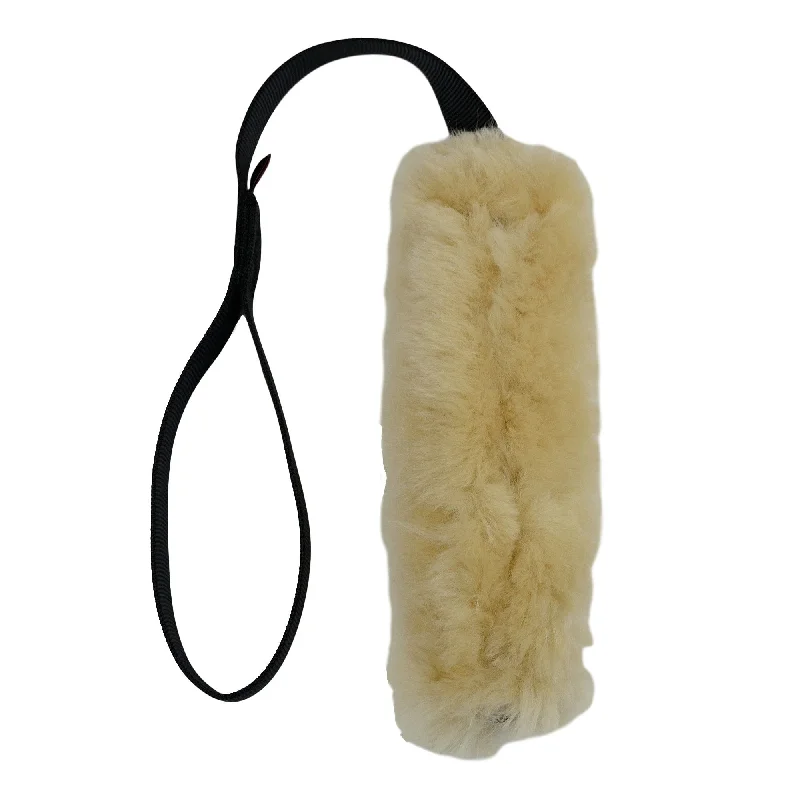 bird-safe cage disinfectant-Sheepskin Agility Tug