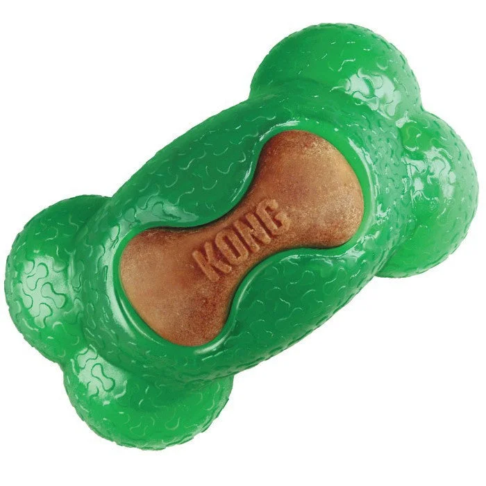 vet-approved dog chew-Small Kong Marathon Bone with Treat for Dogs