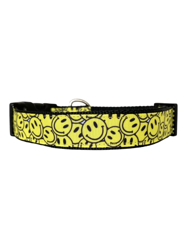 eco-friendly dog leash-Smiley Face Dog Collar