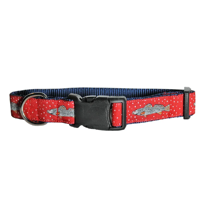 hamster bedding material-Cayenne Red Speckled Trout Dog Collar