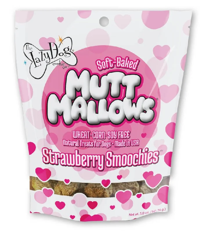 parrot training perch-Strawberry Smoochies Mutt Mallows