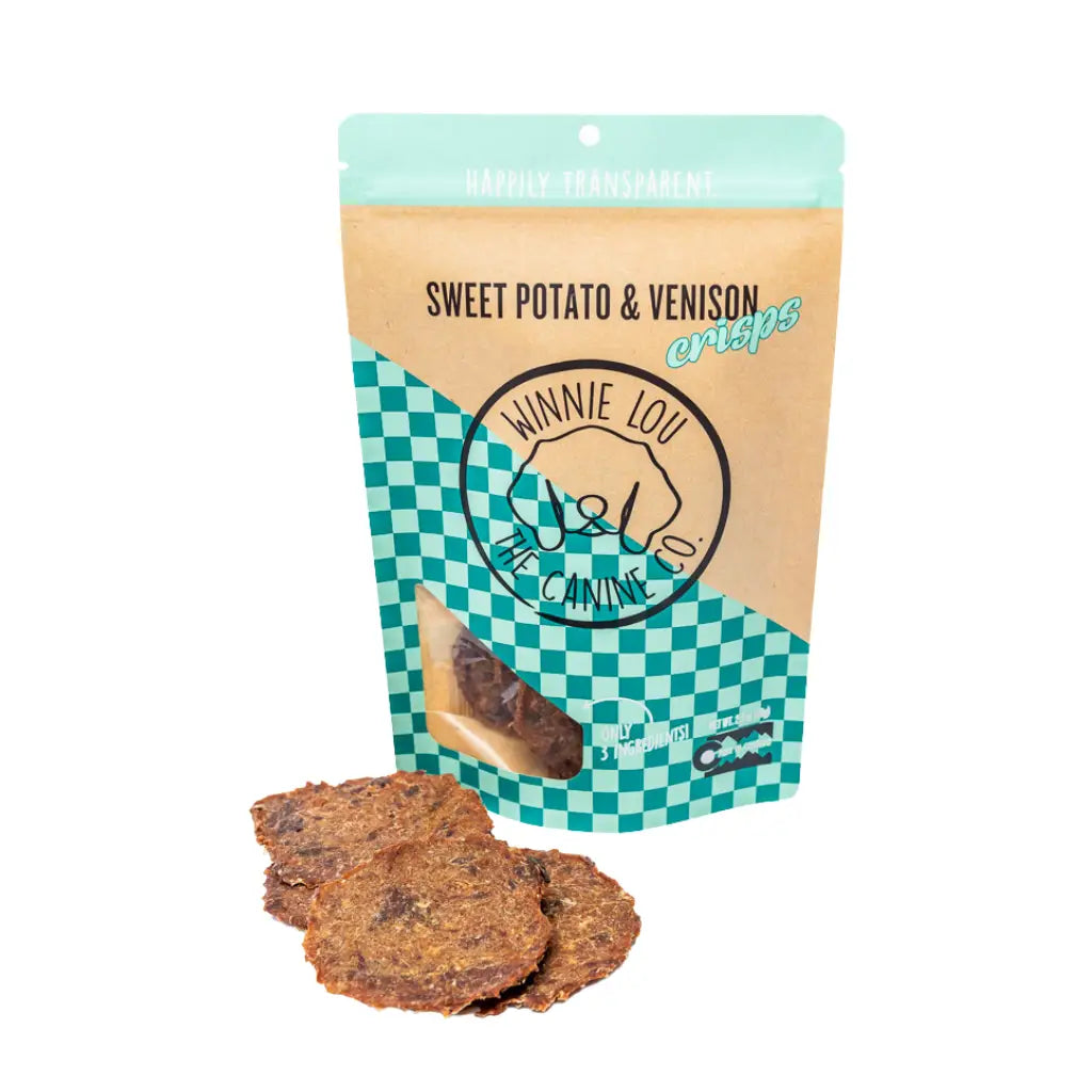 heavy-duty dog crate-Sweet Potato & Venison Crisps