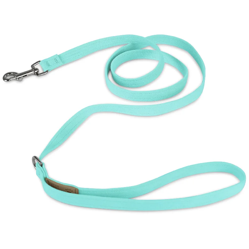 chew-resistant cat toy-Tiffi Blue Solid Leash