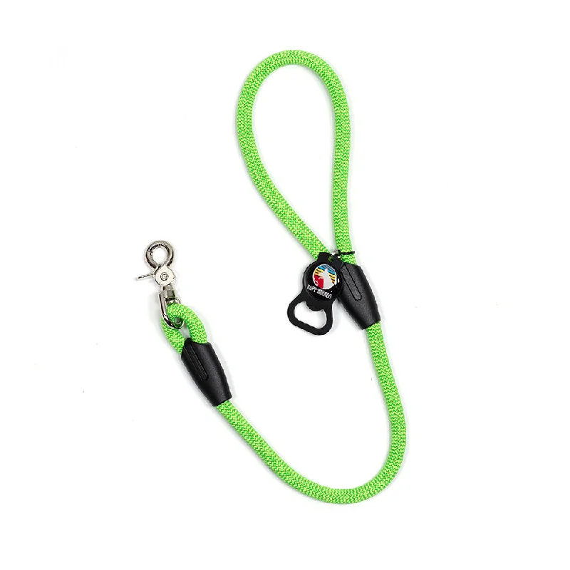 rabbit grooming kit-2' Dog Traffic Lead - Greens/Yellows