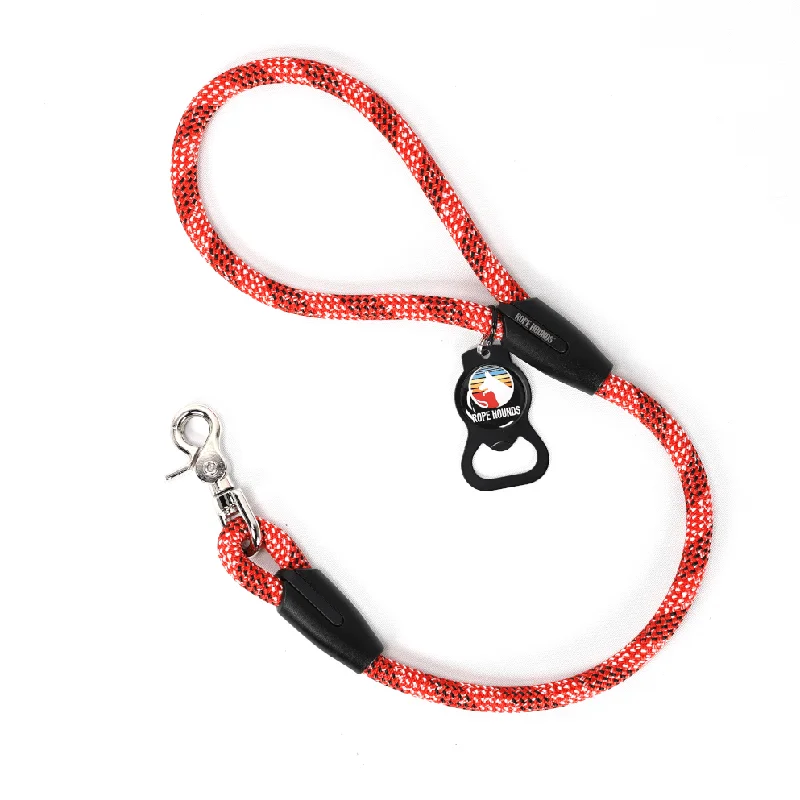 interactive cat toy-2' Dog Traffic Lead - Reds/Oranges