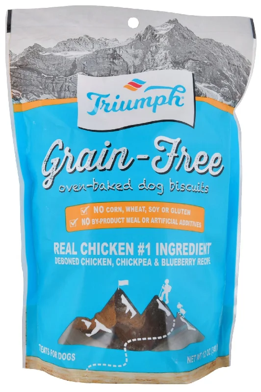 small breed dog carrier-Triumph Grain-Free Chicken, Chickpea & Blueberry Biscuits