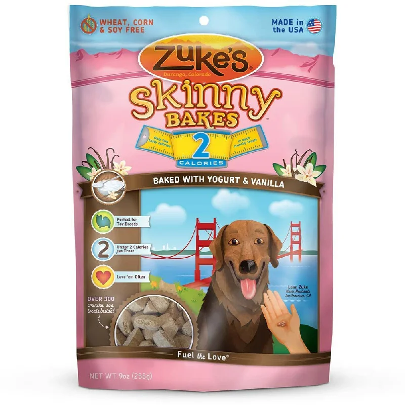 pet first aid kit-Zukes Skinny Bakes Yogurt Vanilla 2 Calorie 9oz