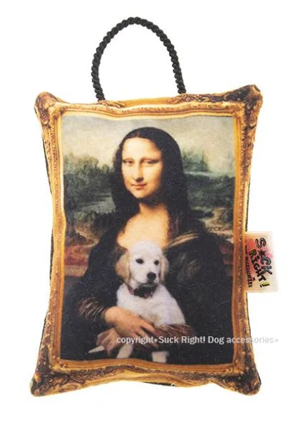 vet-approved dog chew-Mona Lisa Dog Toy